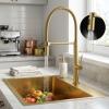 Pure.Sink Luxion Gold kitchen faucet with flexible spout and 2 spray modes PLXFLEX-60